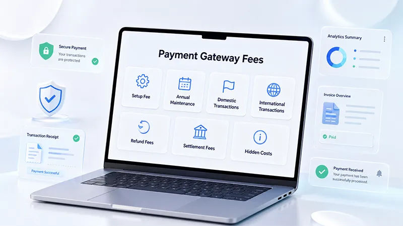 Payment gateway charges in India with different payment gateway fees